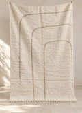 Handmade Mrirt rug in Moroccan wool, full view