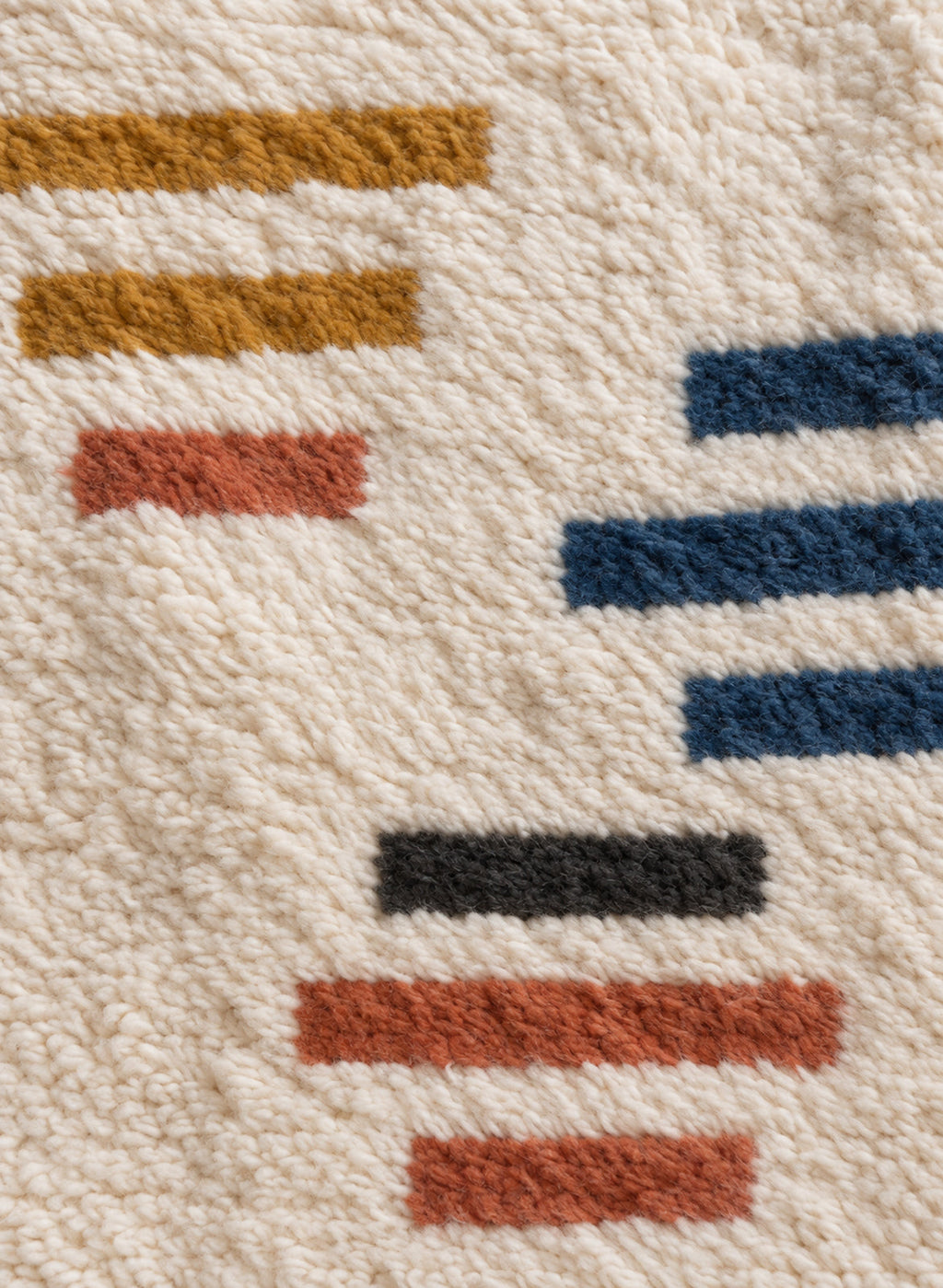 Close-up of the wool texture of Azilal rug model 07