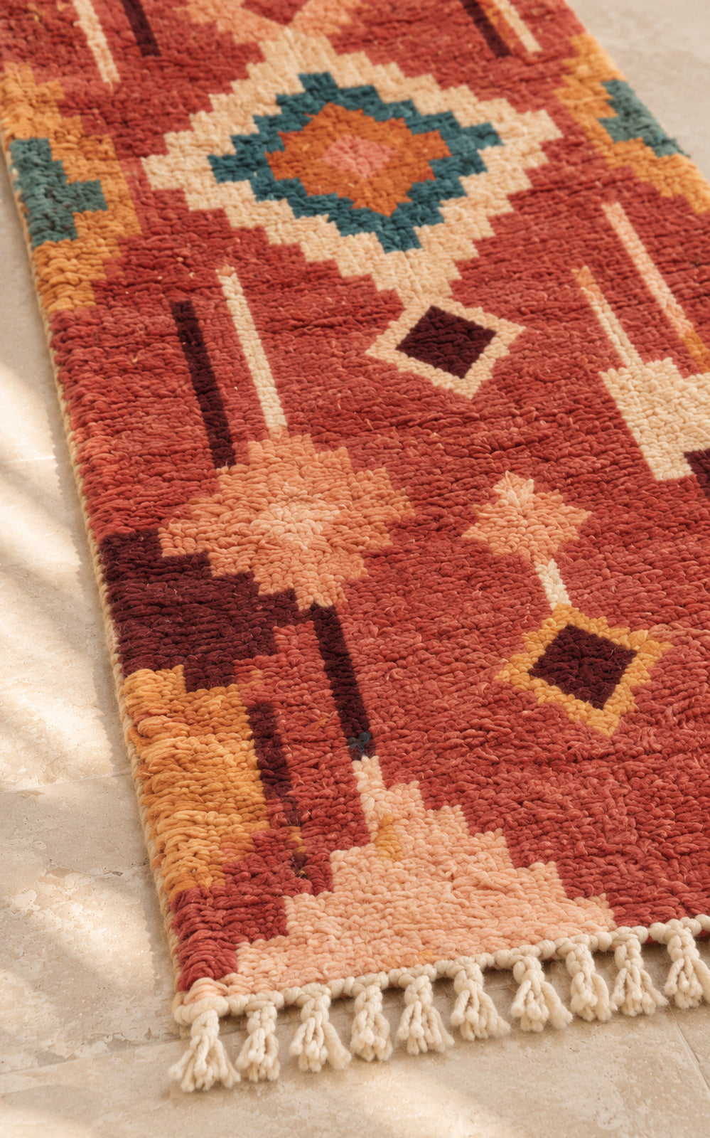 Fringe detail of the Boujaad runner