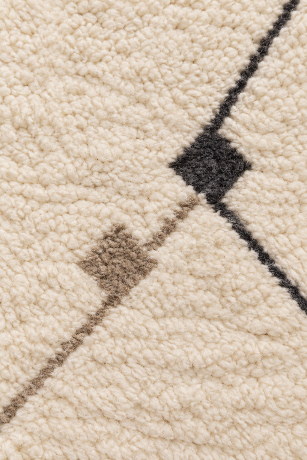 Wool texture of Beni Ourain rug model 09
