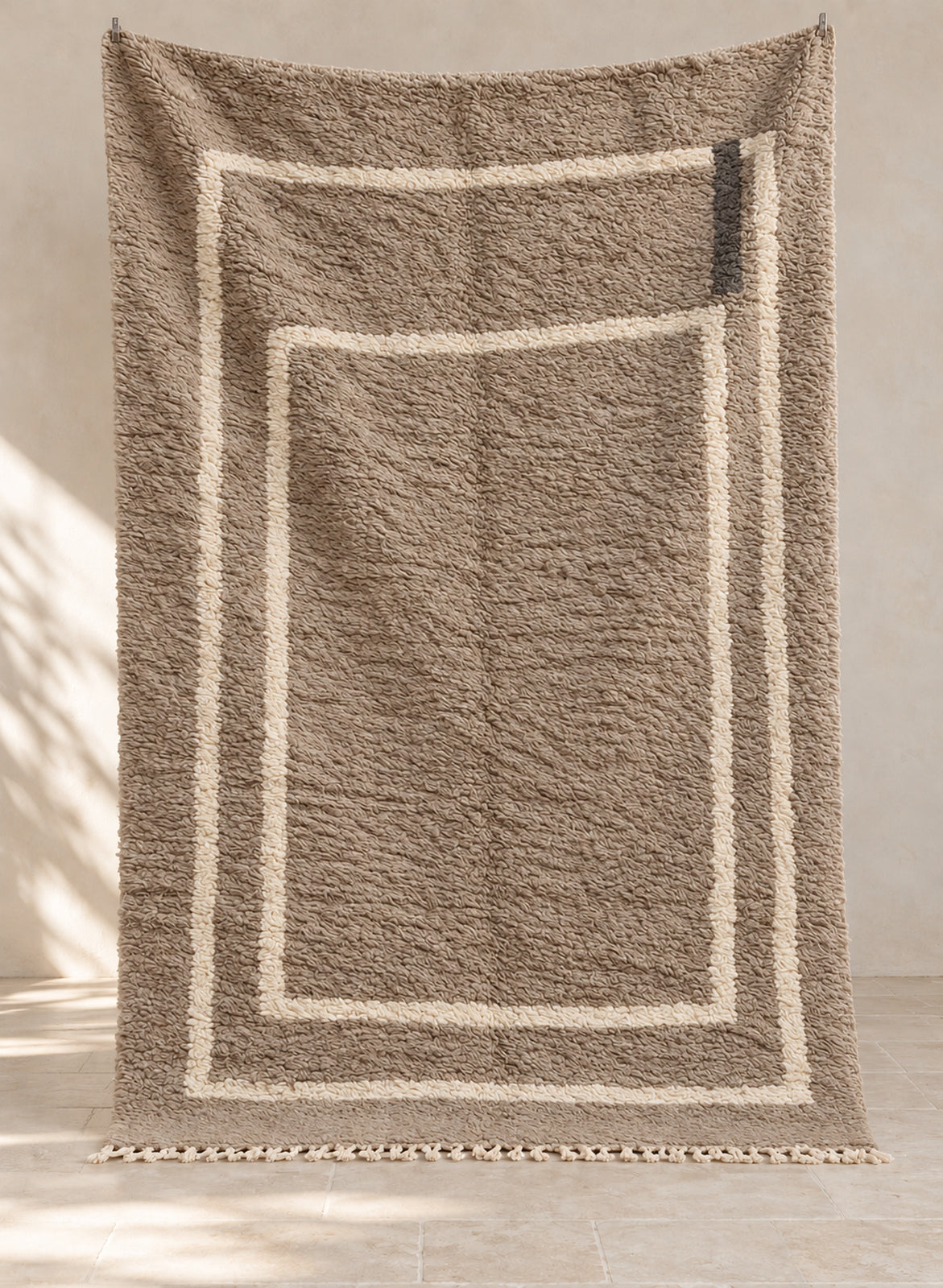 Handmade Beni Ourain rug model BWO-03, full view