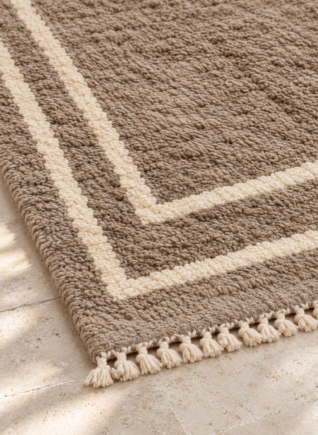 Fringe of Beni Ourain rug model BWO-03
