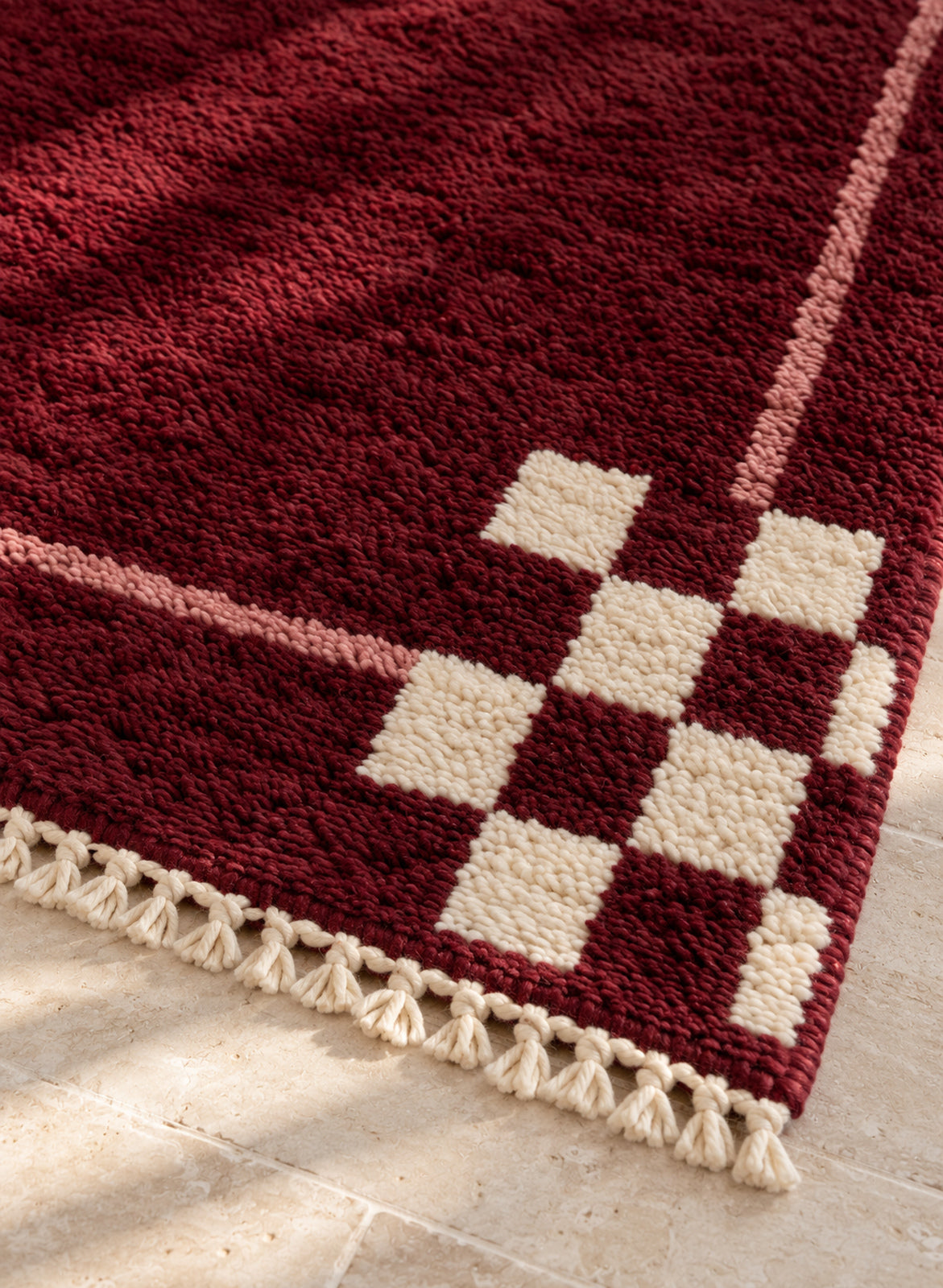 Fringe of Beni Ourain rug model BWO-04