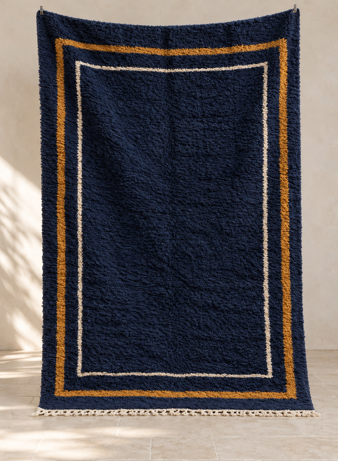 Handmade Beni Ourain rug model BWO-06, full view