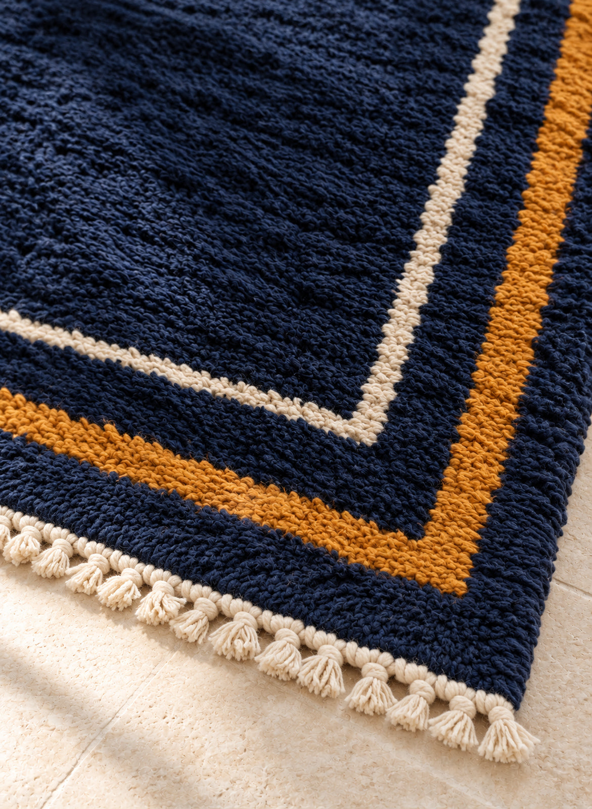 Fringe of Beni Ourain rug model BWO-06