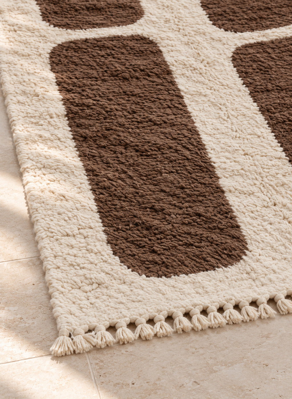 Fringe of Beni Ourain rug model BWO-07