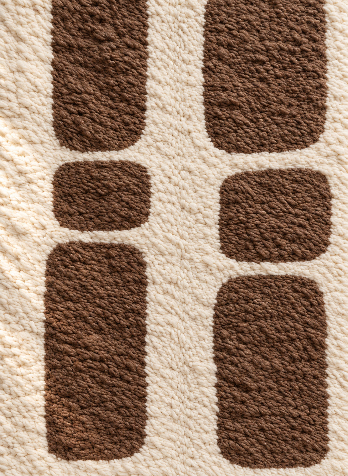 Wool texture of Beni Ourain rug model BWO-07