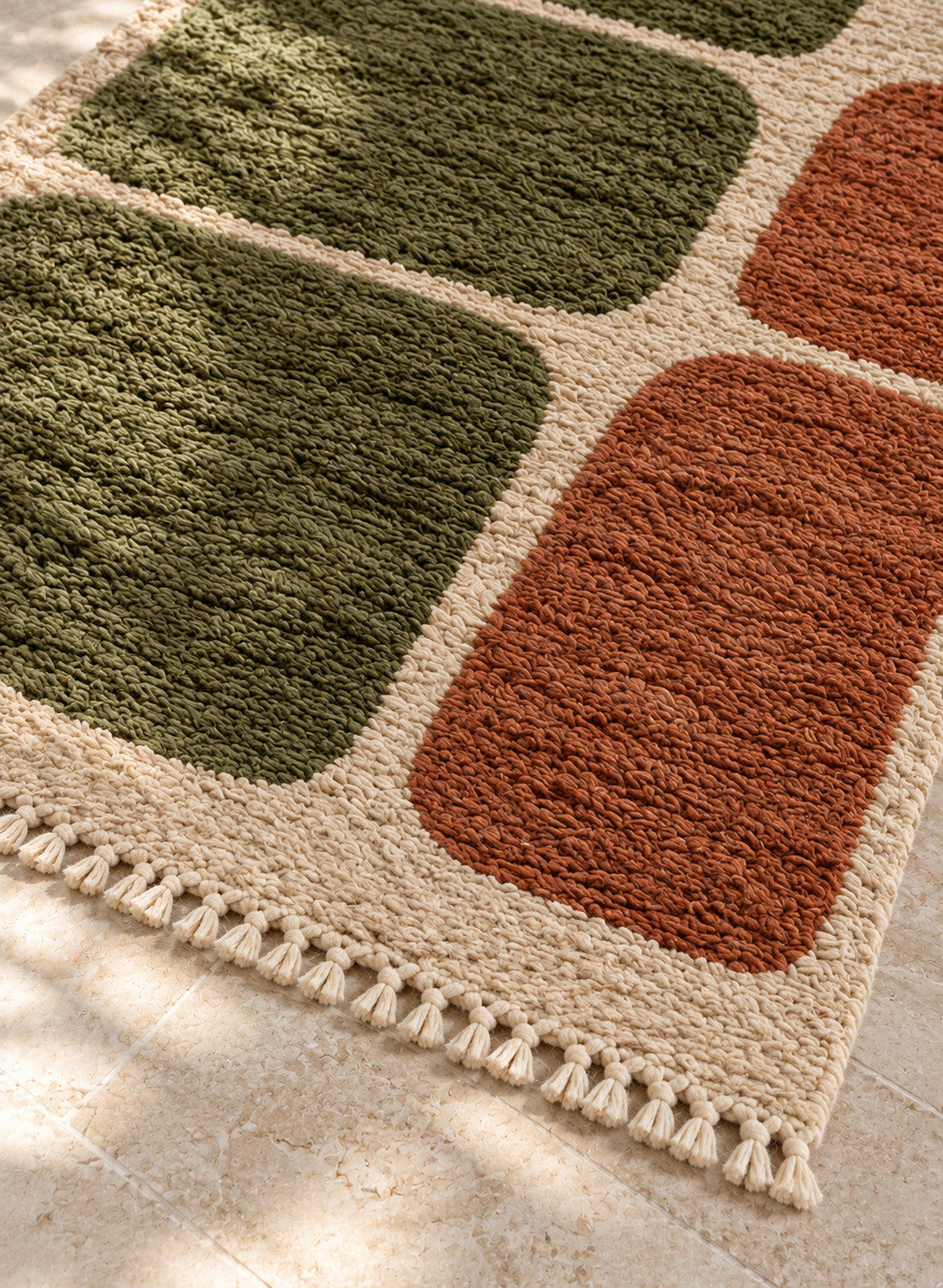 Fringe of Beni Ourain rug model BWO-08
