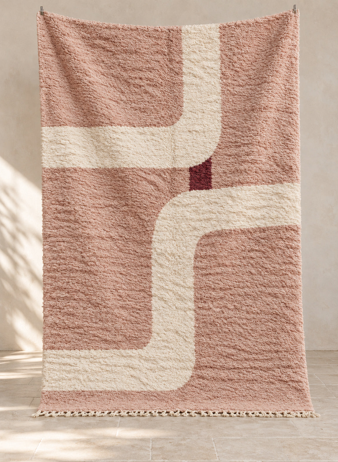 Handmade Beni Ourain rug model BWO-09, full view