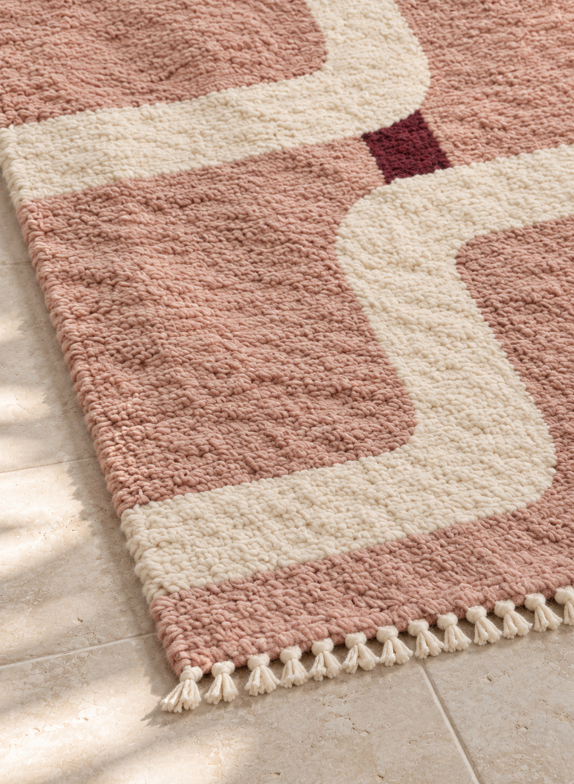 Fringe of Beni Ourain rug model BWO-09
