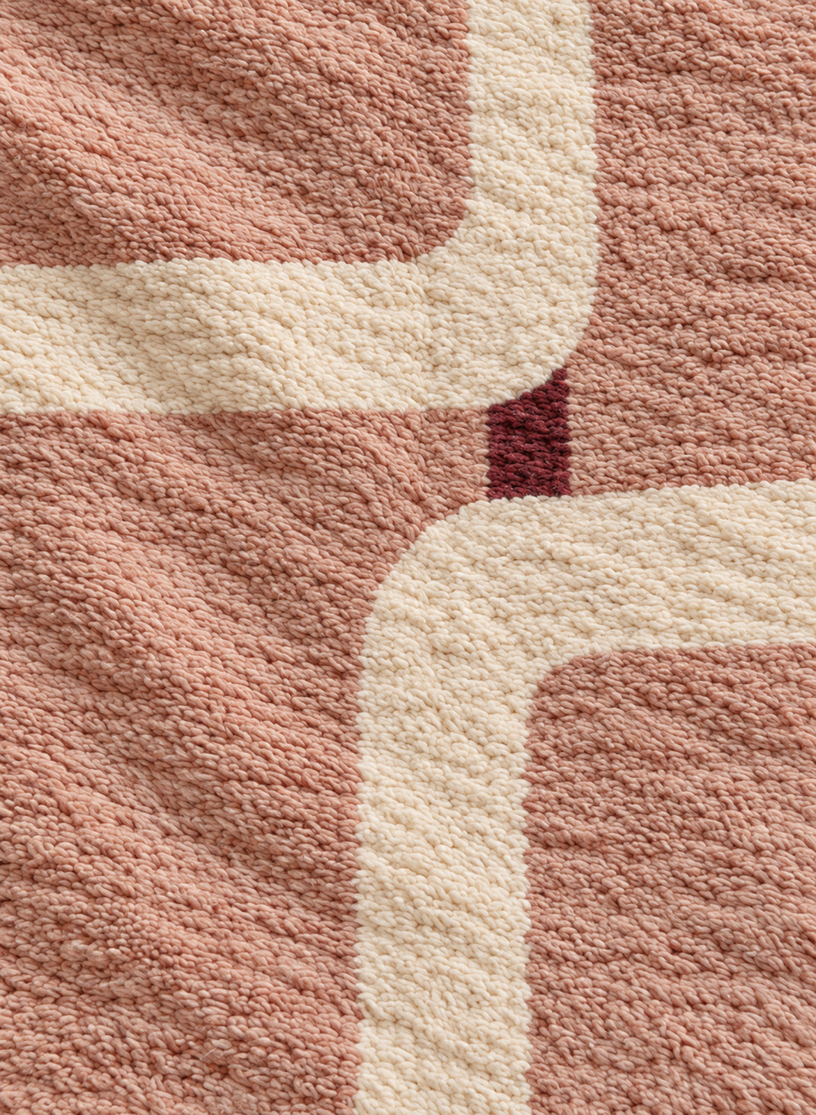 Wool texture of Beni Ourain rug model BWO-09