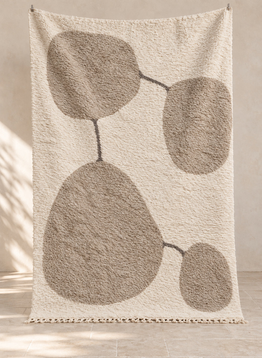 Handmade Beni Ourain rug model BWO-10, full view