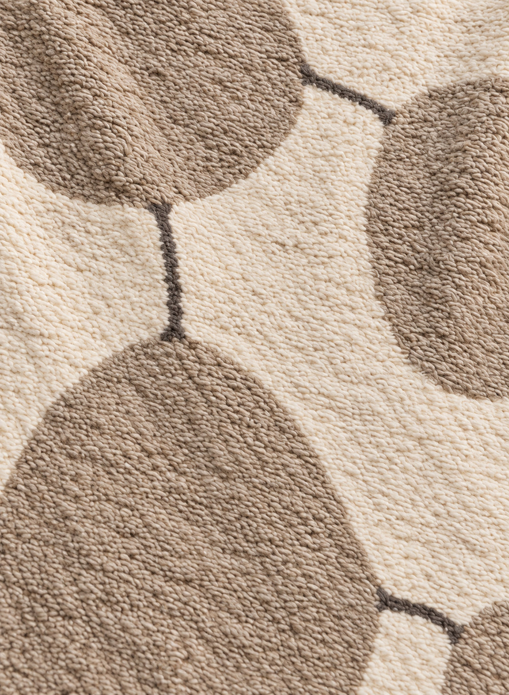Wool texture of Beni Ourain rug model BWO-10