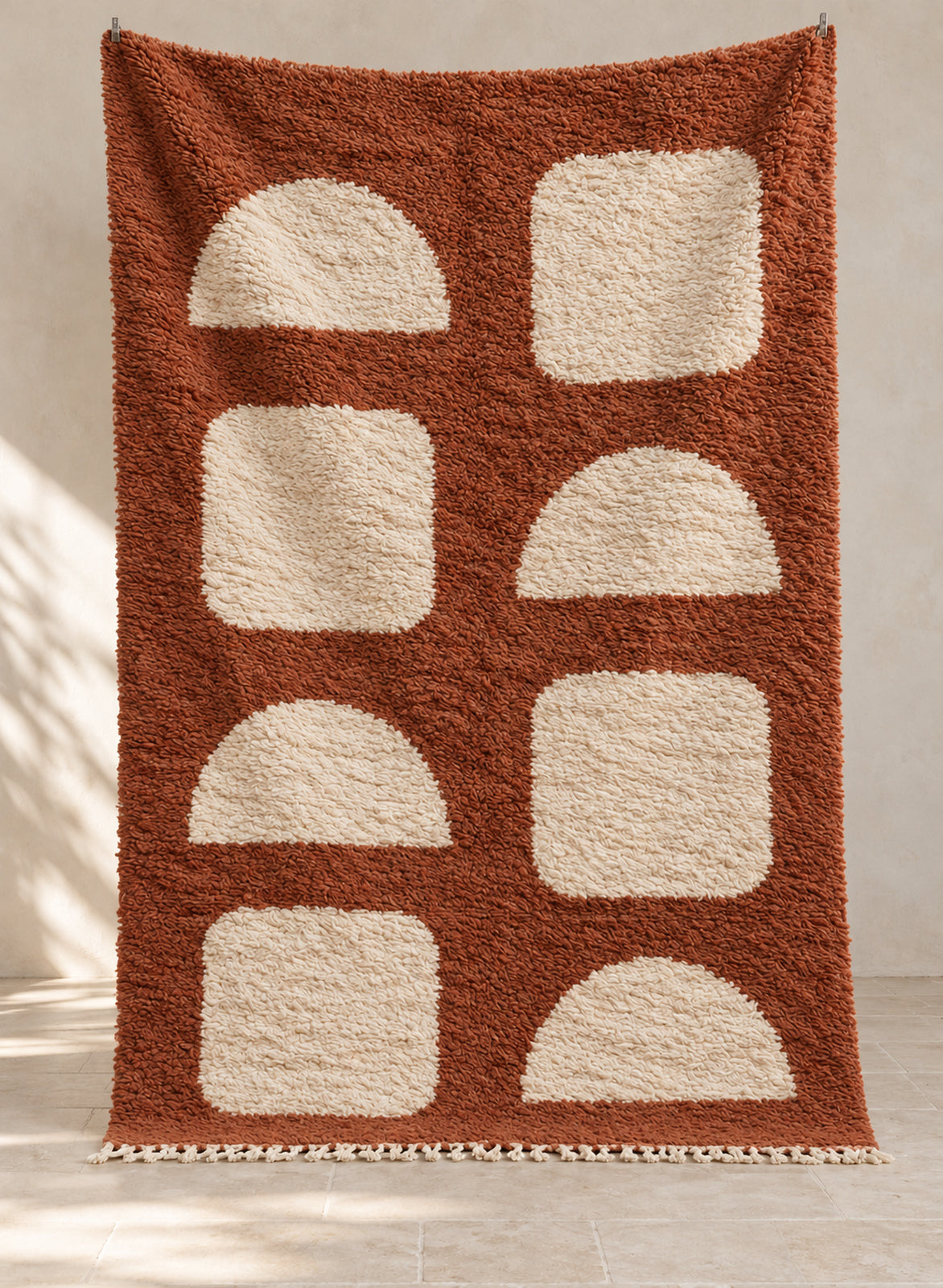 Handmade Beni Ourain rug model BWO-11, full view