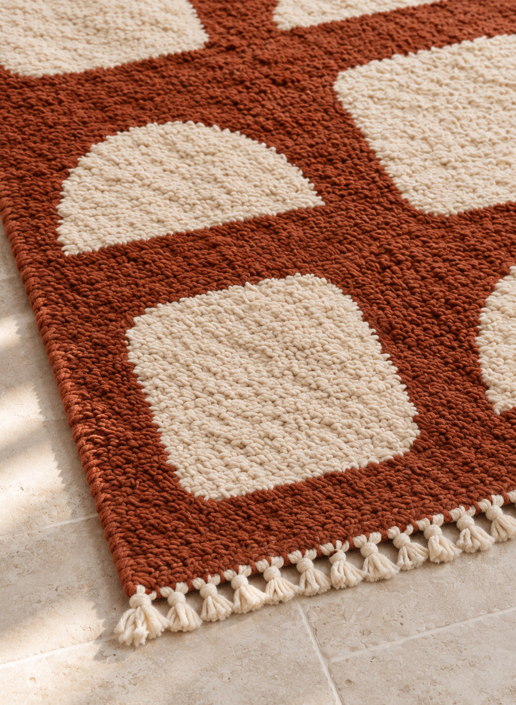 Fringe of Beni Ourain rug model BWO-11