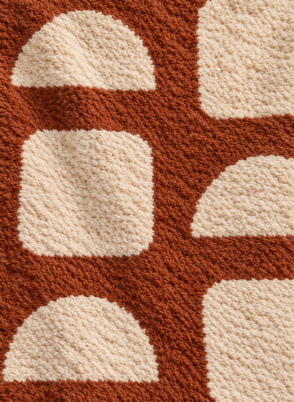 Wool texture of Beni Ourain rug model BWO-11