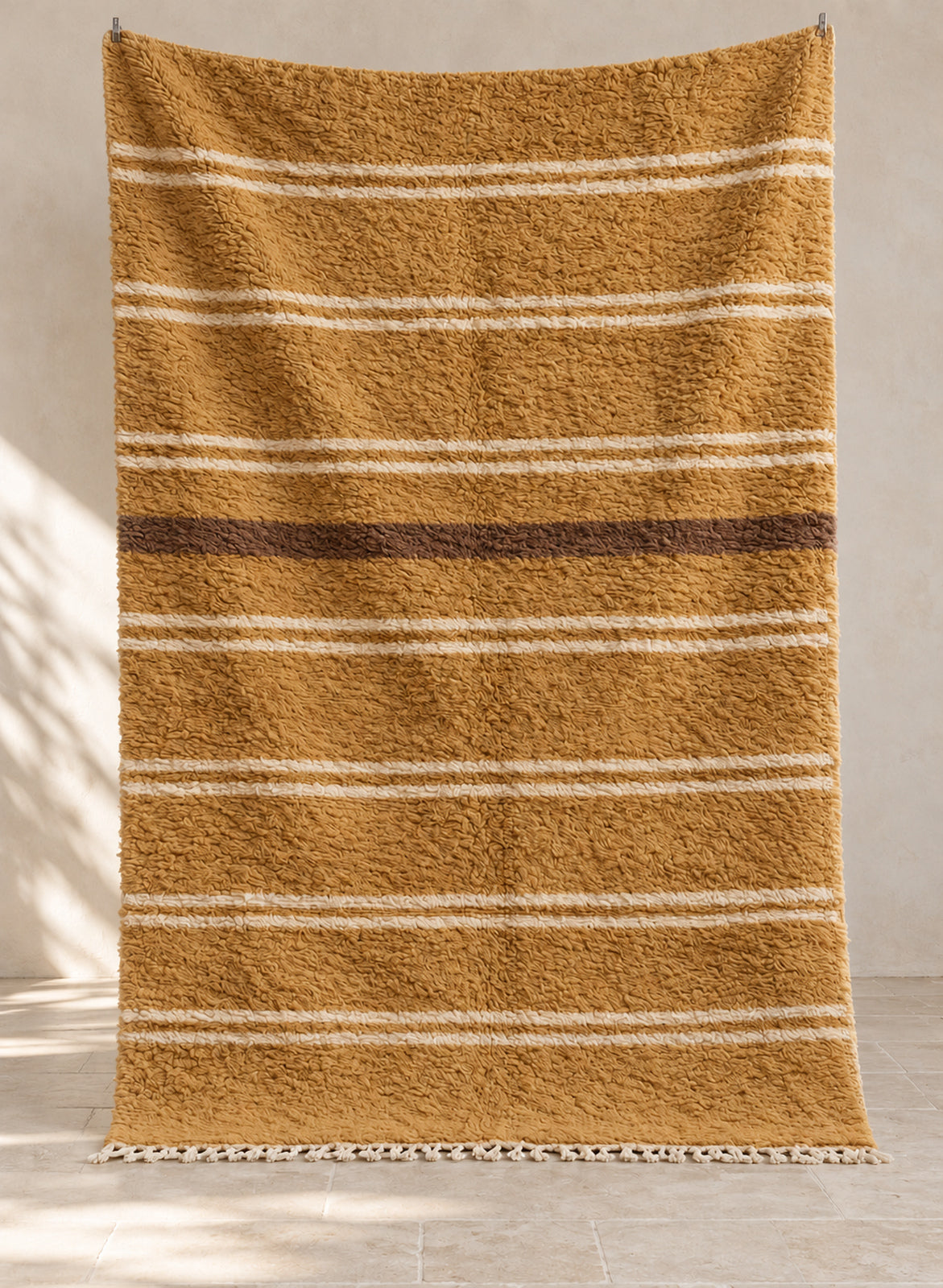 Handmade Beni Ourain rug model BWO-15, full view