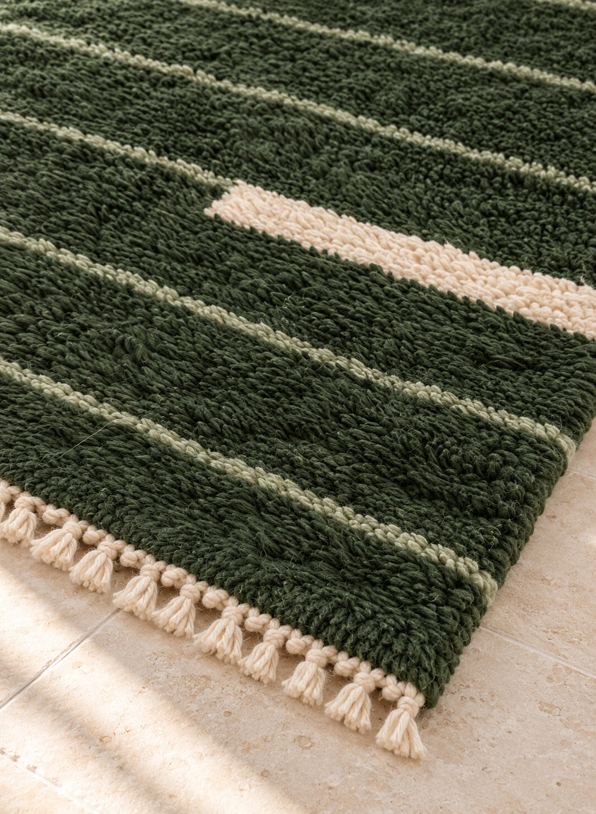 Fringe of Beni Ourain rug model BWO-17