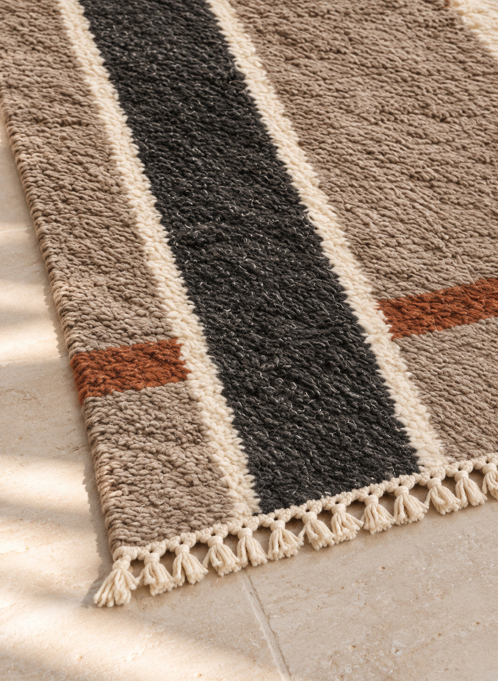 Fringe of Beni Ourain rug model BWO-18