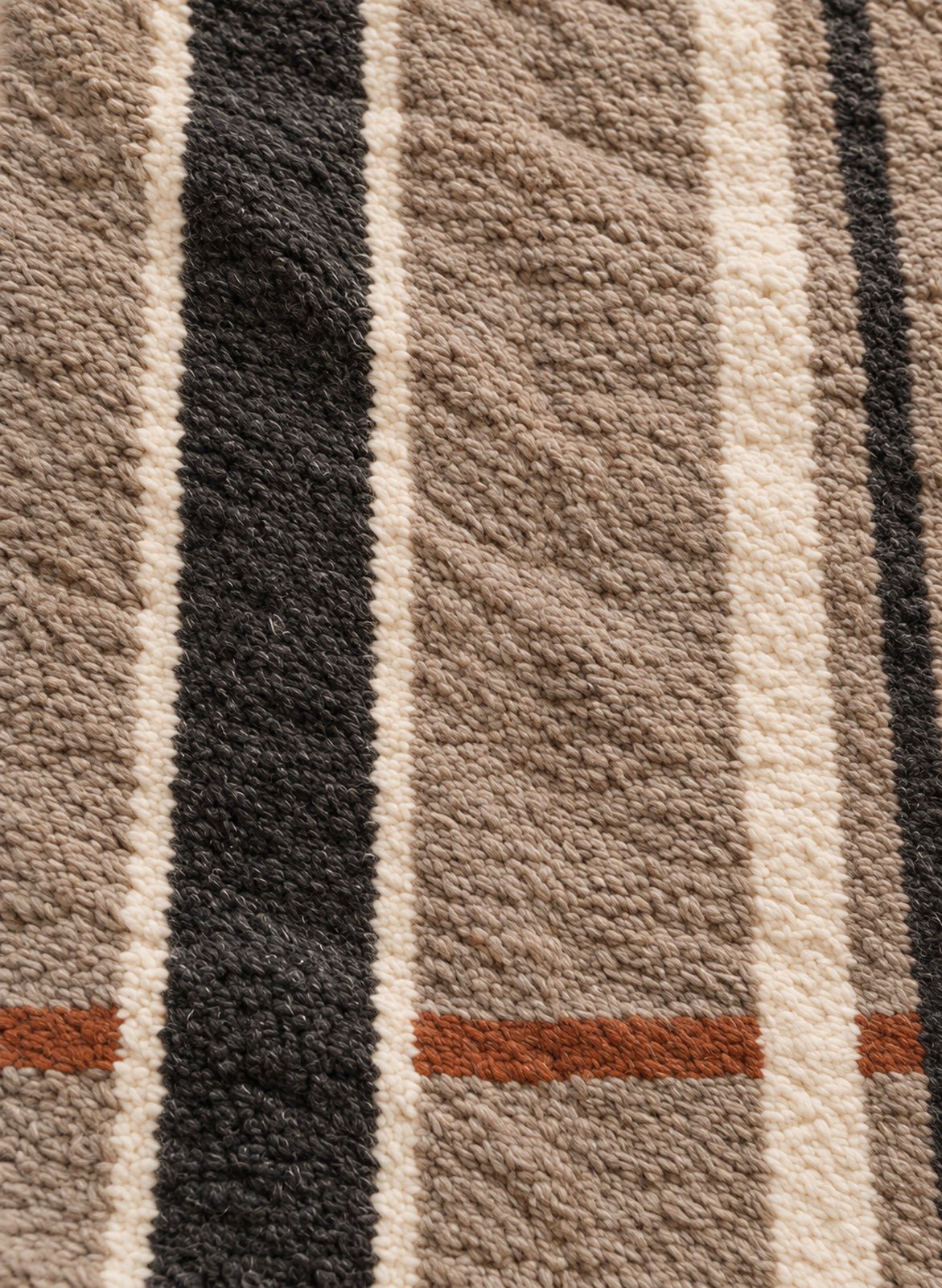 Wool texture of Beni Ourain rug model BWO-18