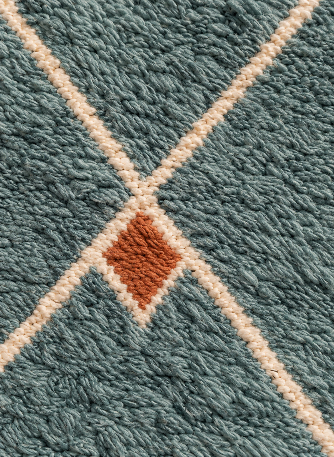 Wool texture of Beni Ourain rug model BWO-20