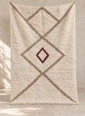 Handmade Beni Ourain rug model BWO-21, full view