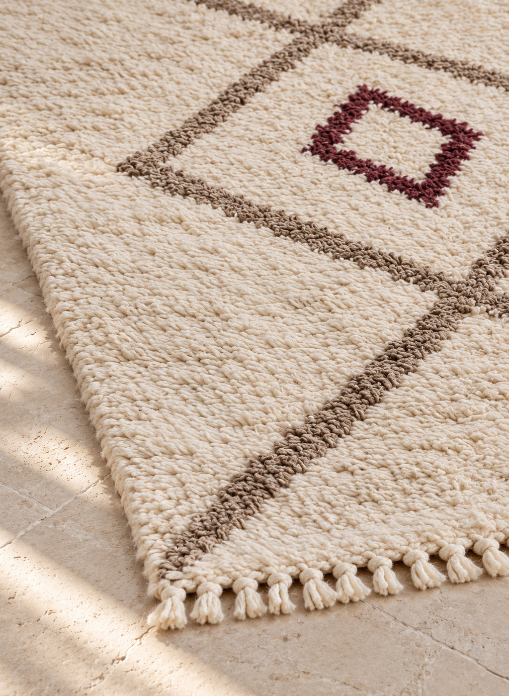 Fringe of Beni Ourain rug model BWO-21