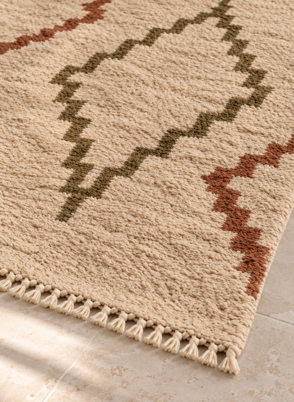 Fringe of Beni Ourain rug model BWO-23