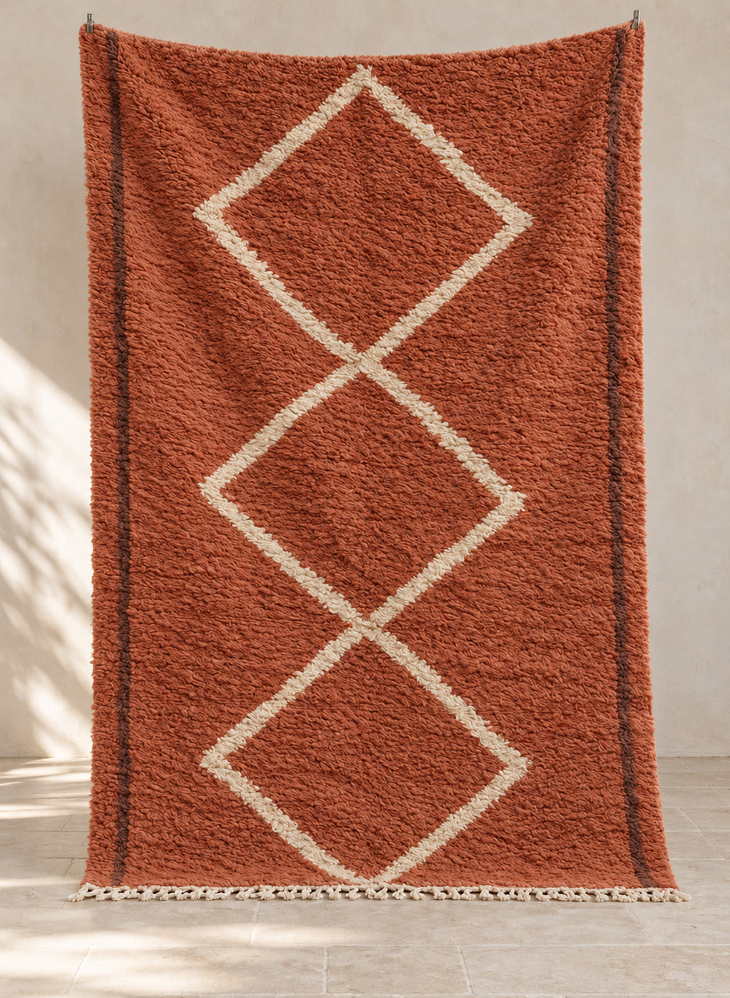 Handmade Beni Ourain rug model BWO-24, full view
