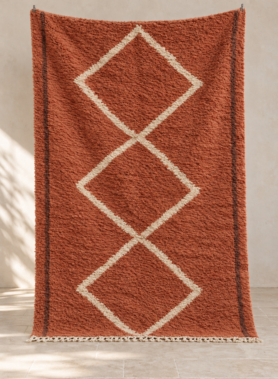 Handmade Beni Ourain rug model BWO-24, full view