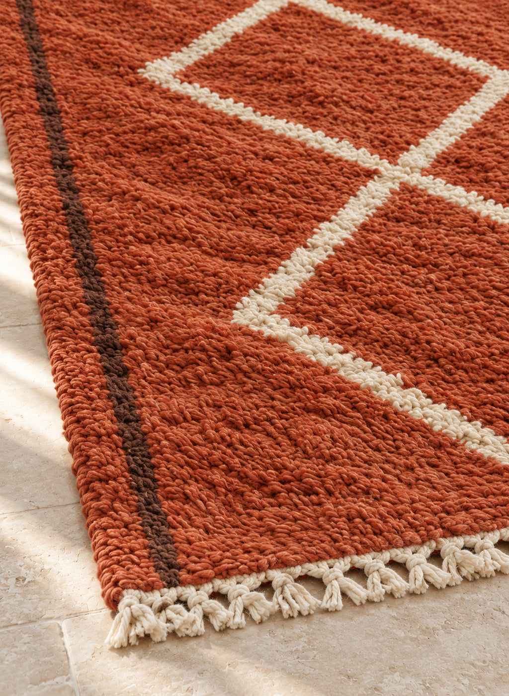 Fringe of Beni Ourain rug model BWO-24