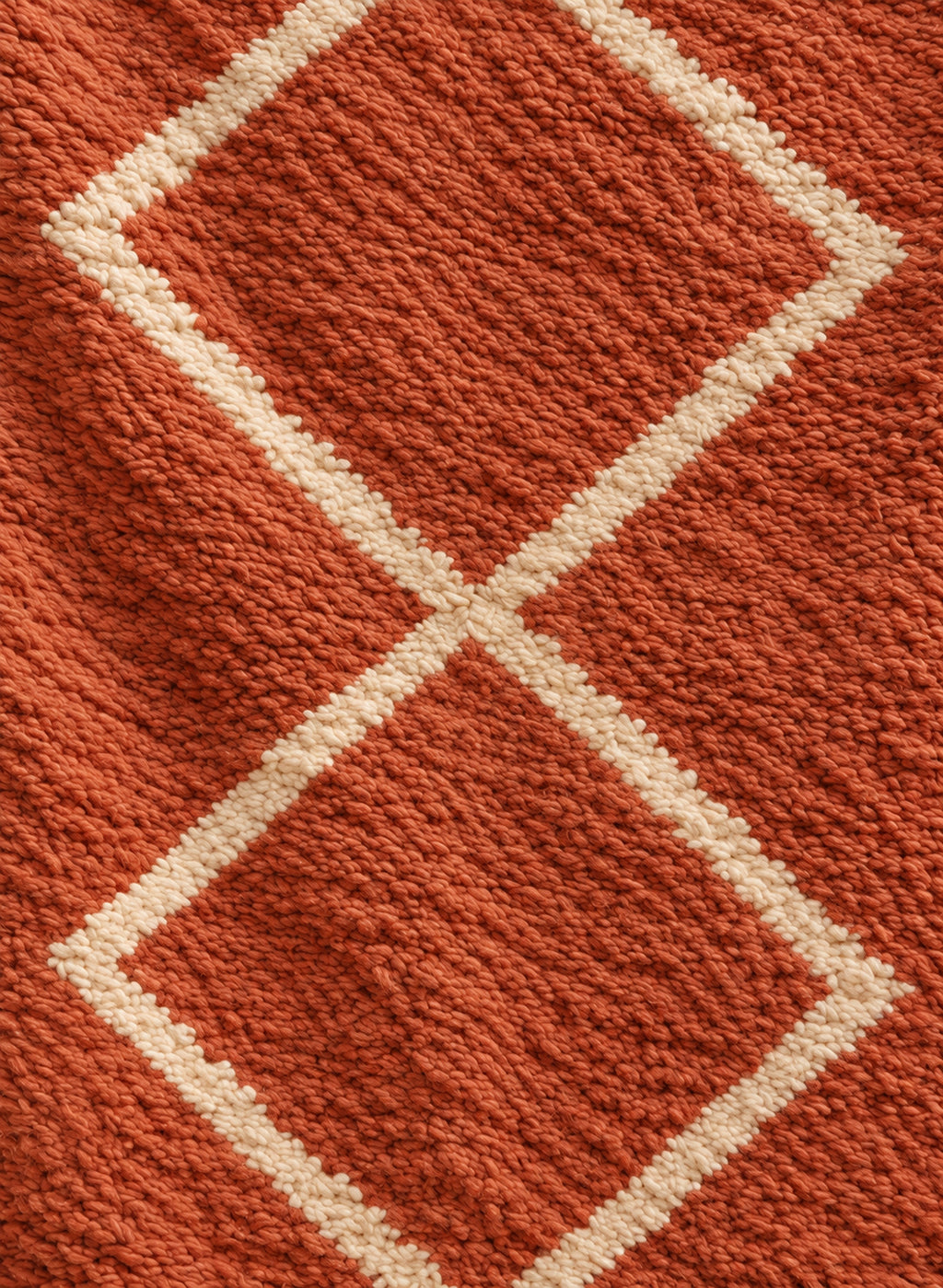 Wool texture of Beni Ourain rug model BWO-24