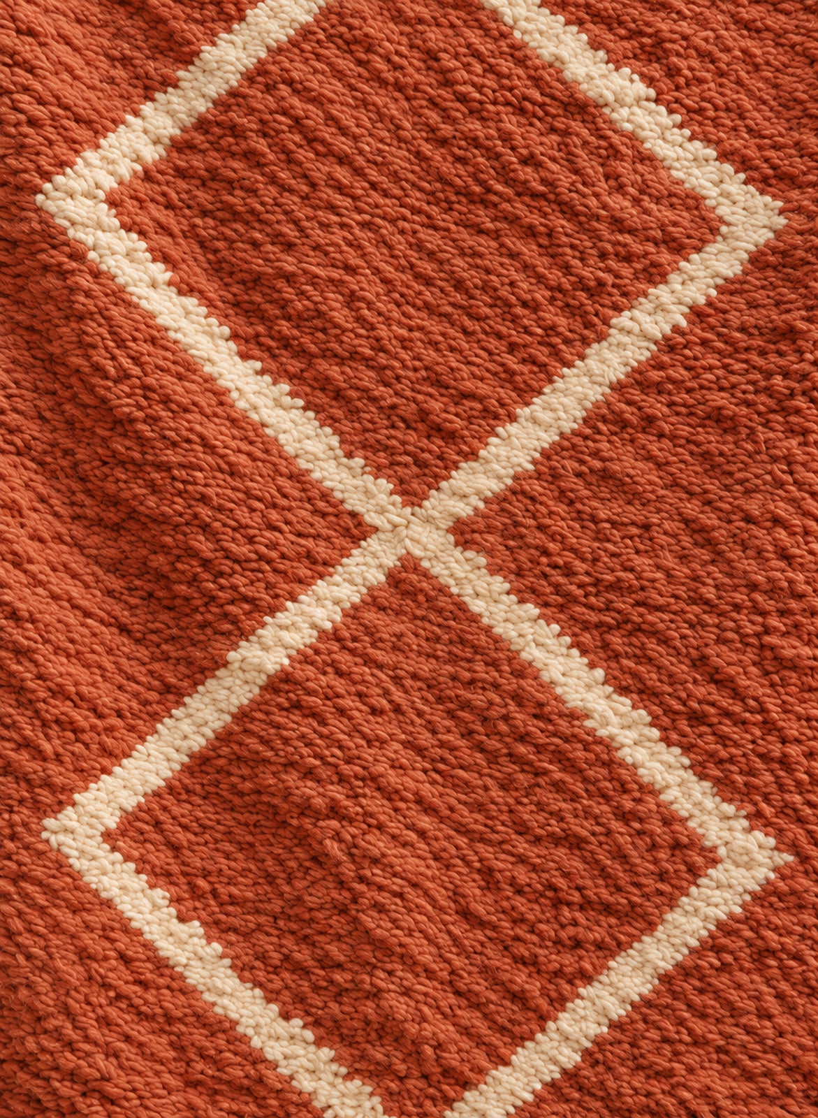 Wool texture of Beni Ourain rug model BWO-24