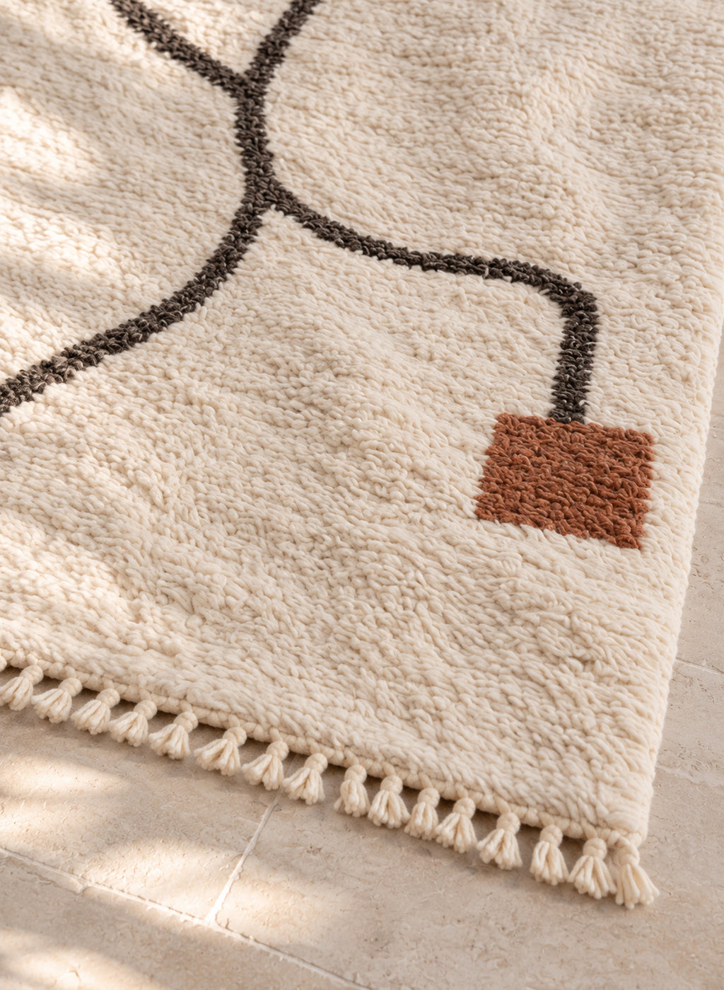 Fringe of Beni Ourain rug model BWO-25