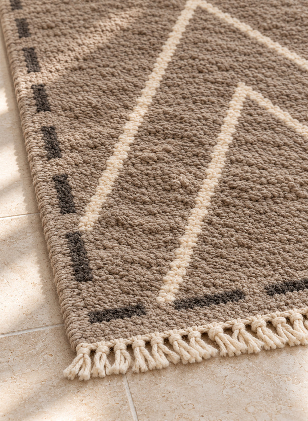 Fringe of Beni Ourain rug model BWO-26