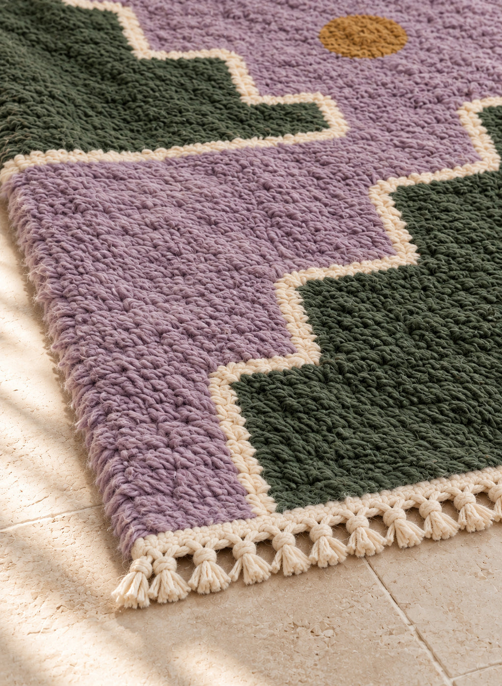 Fringe of Beni Ourain rug model BWO-27