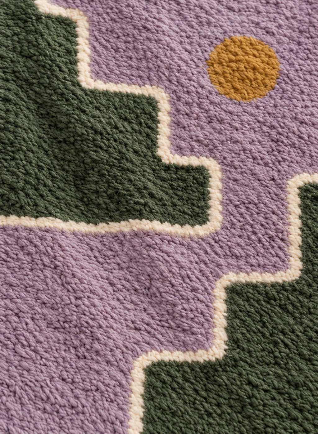 Wool texture of Beni Ourain rug model BWO-27