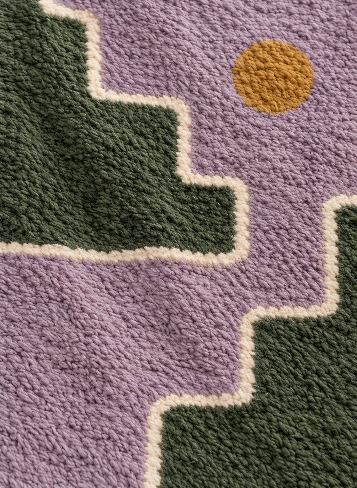 Wool texture of Beni Ourain rug model BWO-27