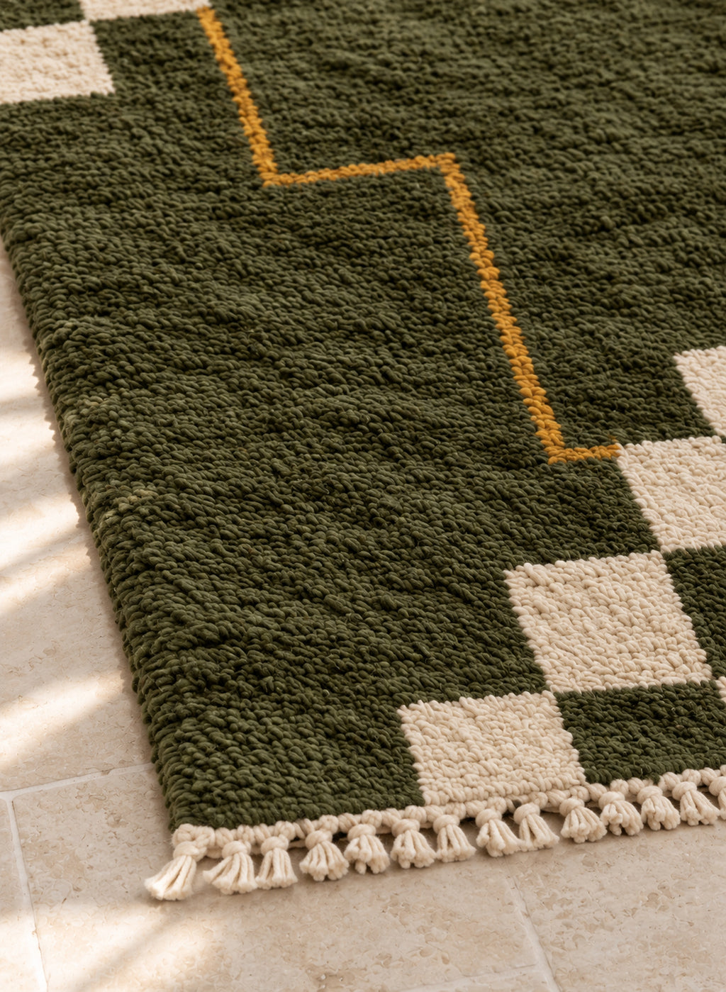 Fringe of Beni Ourain rug model BWO-29