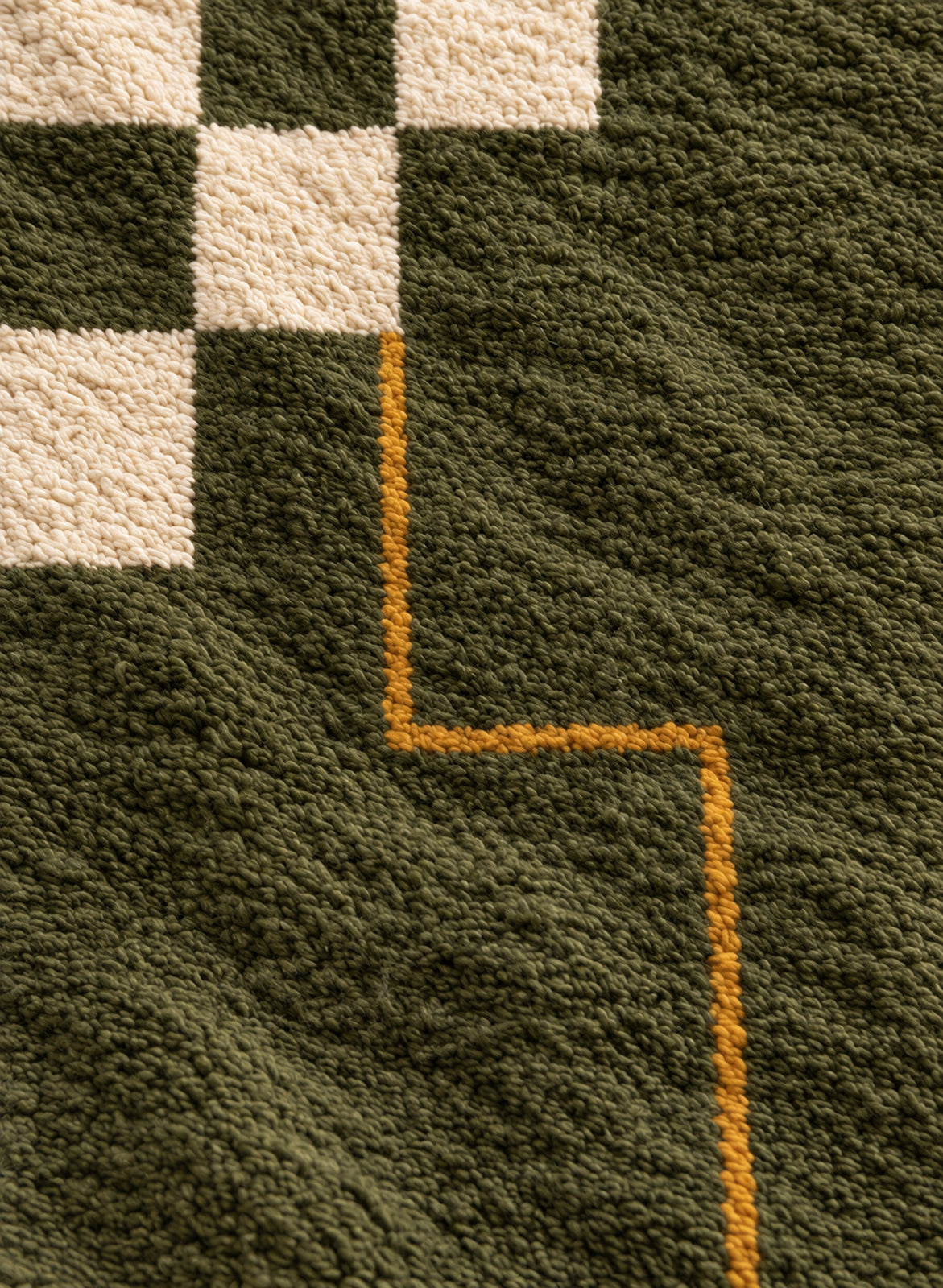 Wool texture of Beni Ourain rug model BWO-29