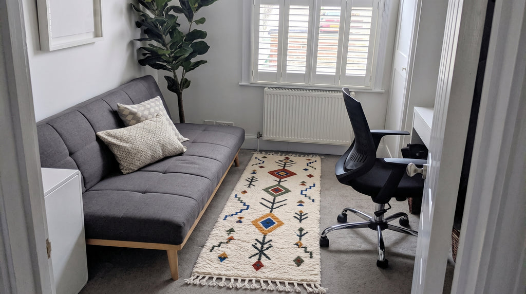 Azilal runner in a home office