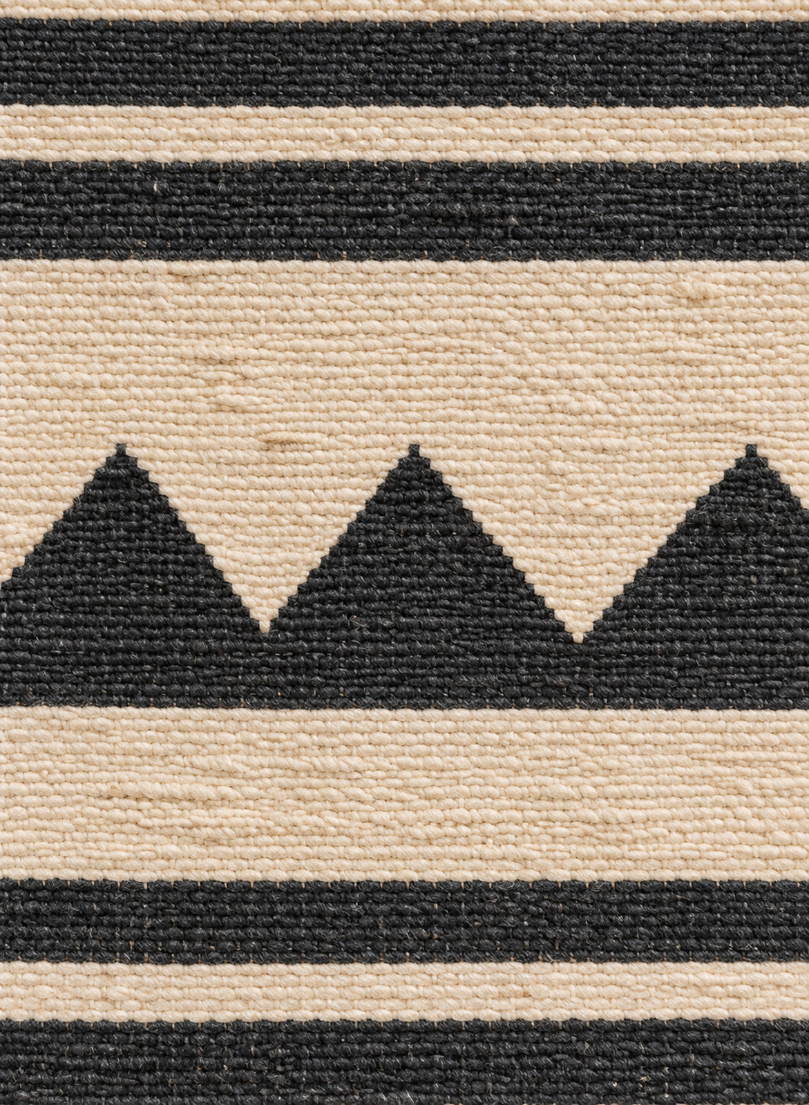 Close-up of the flat-woven wool of the Tiski kilim