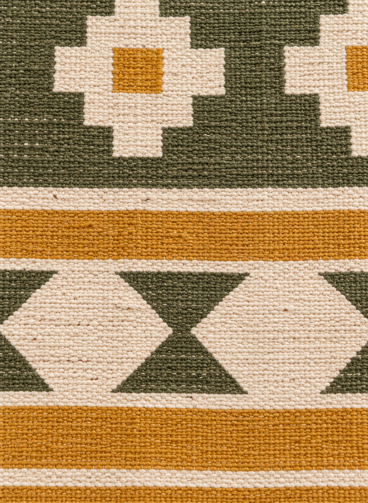 Close-up of the flat-woven wool of the Tafat kilim