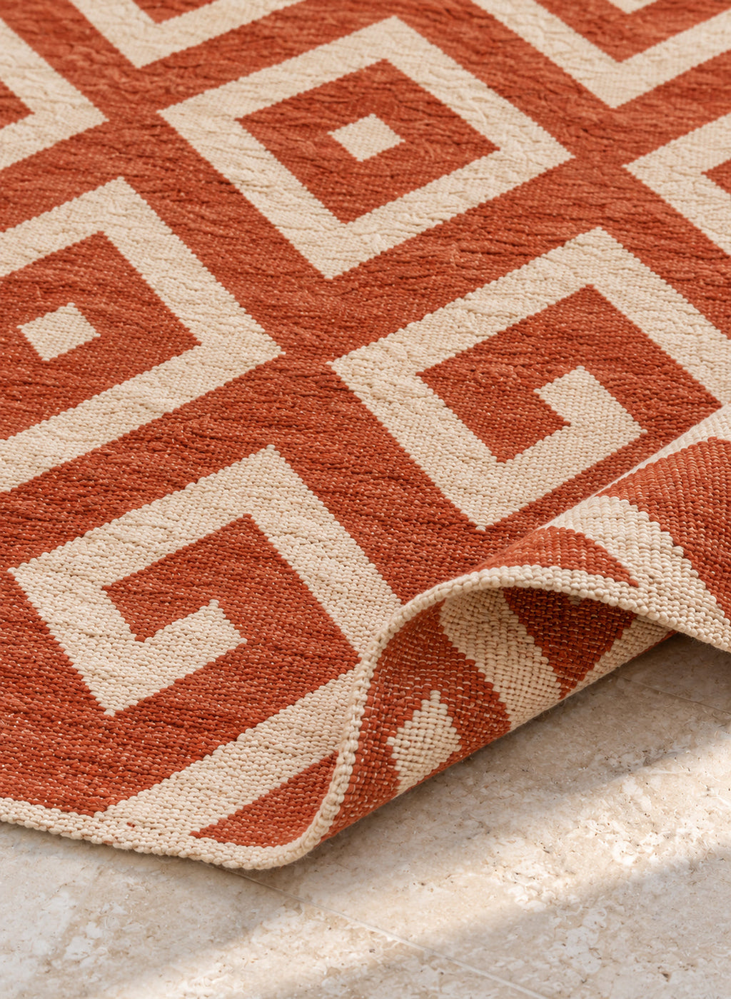 Folded corner of the Isfi kilim