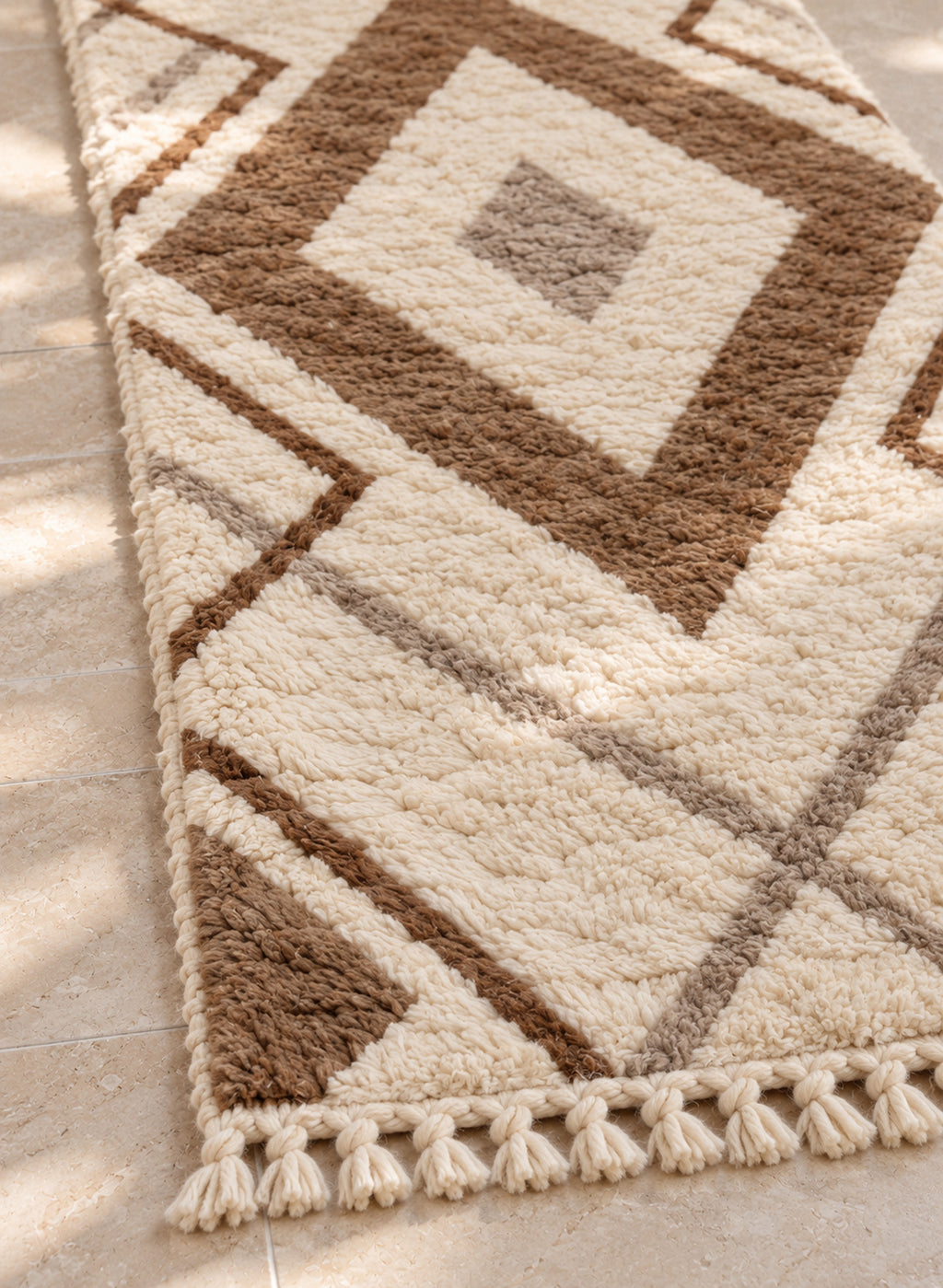 Fringe detail of the Mrirt runner