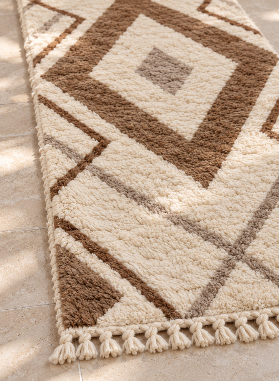 Fringe detail of the Mrirt runner