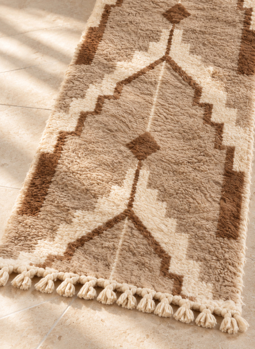 Fringe detail of the Mrirt runner