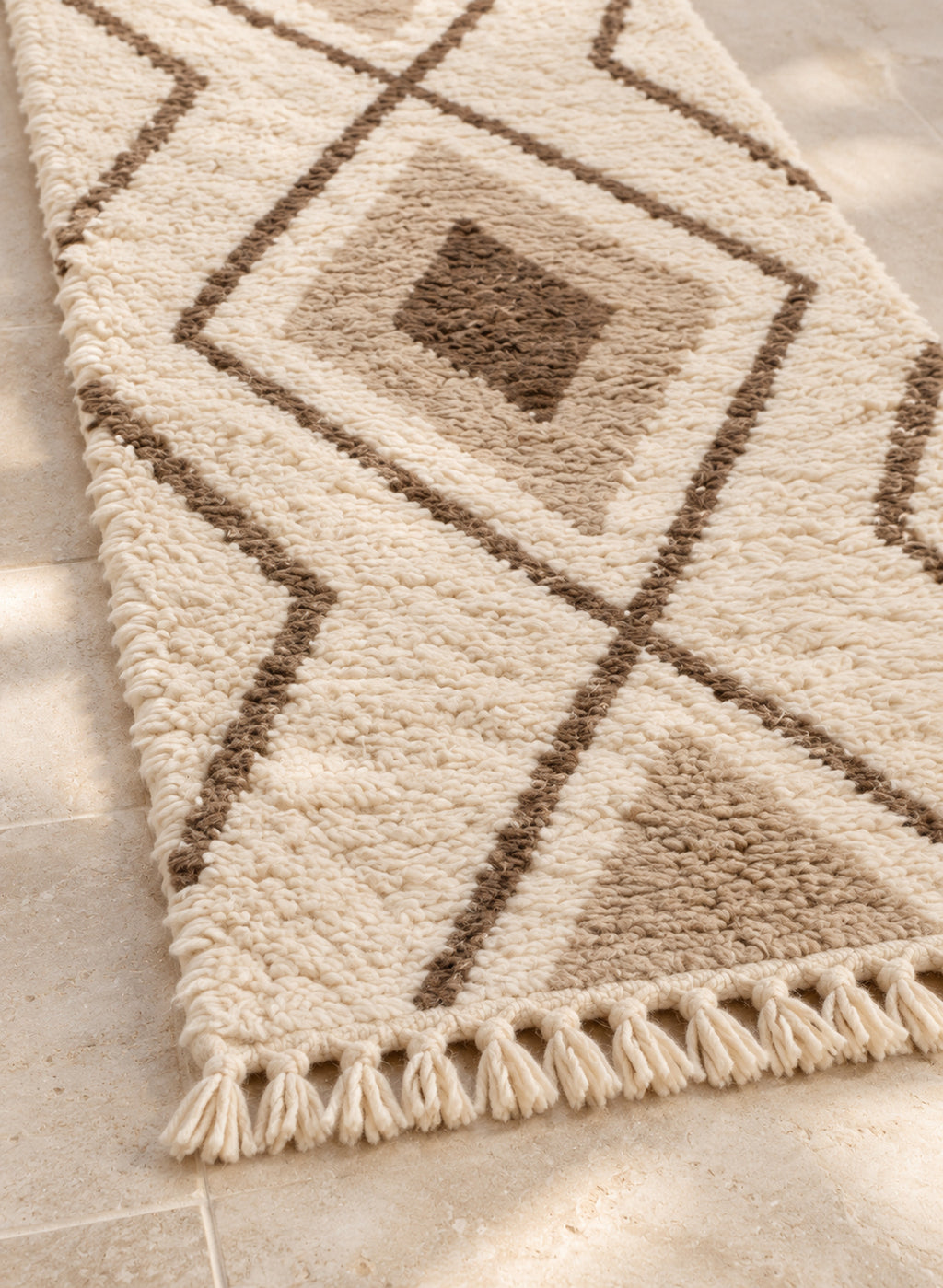 Fringe detail of the Mrirt runner