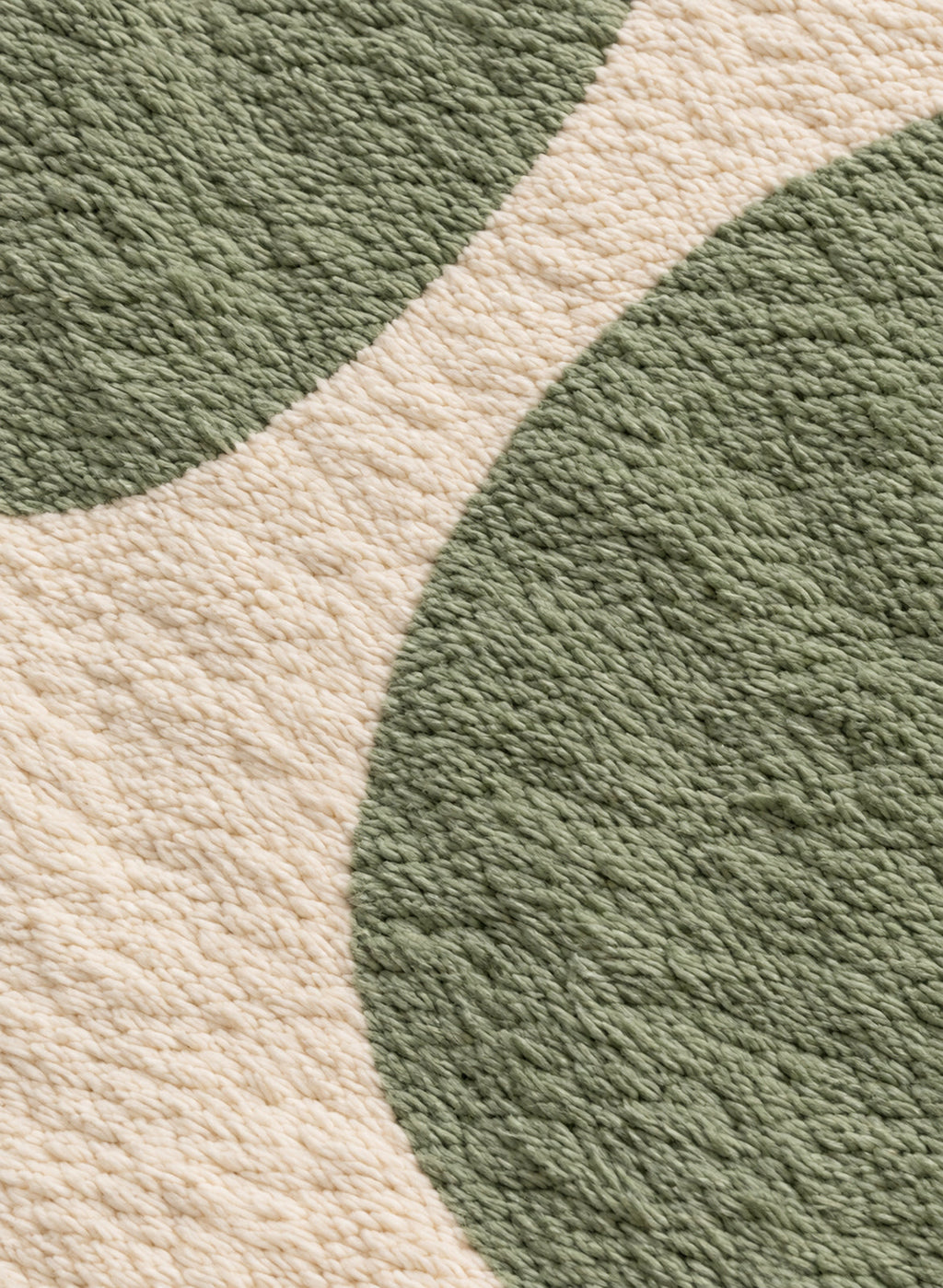 Close-up of the wool texture of Mrirt rug model 03
