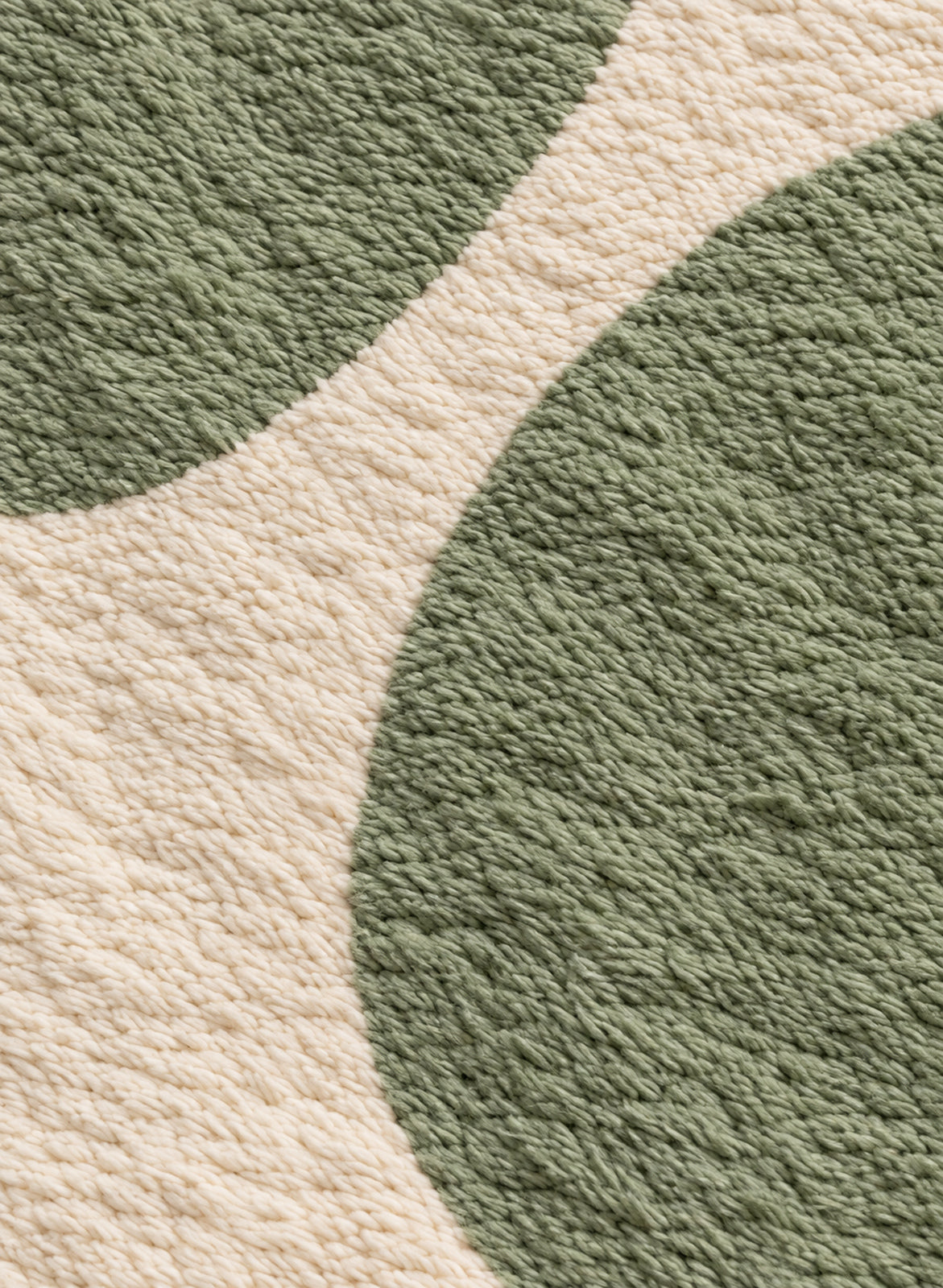 Close-up of the wool texture of Mrirt rug model 03